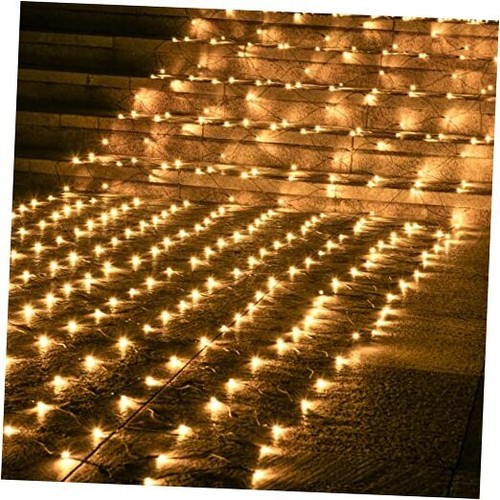 Net Lights, 300LED Christmas Outdoor Mesh Light, 14.8x4.9 ft Fairy Warm White - 第 1/7 張圖片