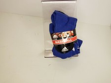 Adidas Gametime Baseball Socks Small - Blue - NEW - 2 pairs
