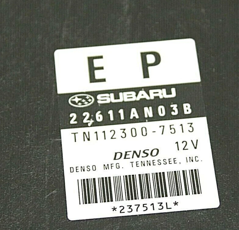 Computadora de motor Subaru Tribeca 2008 ecu ECM 3,6 L N/A A/T OEM P/N 22611AN03B Foto 4 de 4