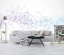 3D Art Line Graphic ZHUA41329 Wallpaper Wall Murals Removable Self-adhesive Ann