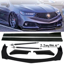 Front Bumper Lip Spoiler Splitter Car Body Rear FITS ACURA TLX SEDAN 2015-2021