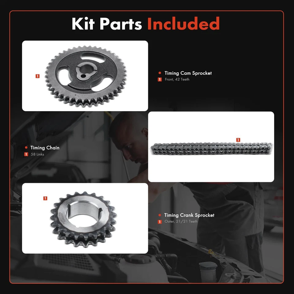 3x Engine Timing Chain Kit for Ford F-150 250 350 Lincoln Mercury 5.0L 5.8L OHV - Image 2 of 4