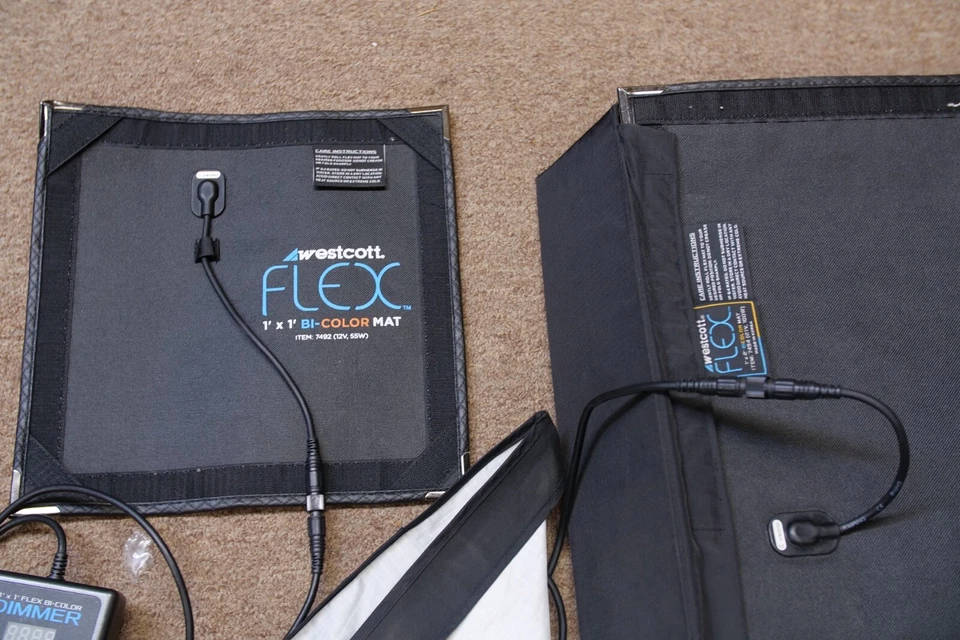 Westcott Flex 1x1 & 1x2 Bi-Color LED Mats (1 x 2 is Tugnset ONLY) ONE PSU - Image 2 of 4