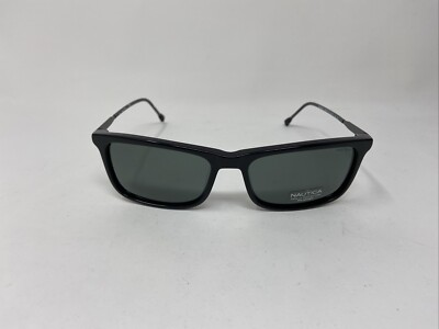 NAUTICA N6239s 001 BLACK GRAY 57-17-140 W/ GREEN
