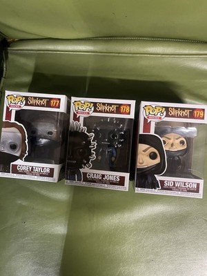 Funko Pop Rock Slipknot Set Corey Taylor #177, Craig Jones #178, Sid Wilson #179