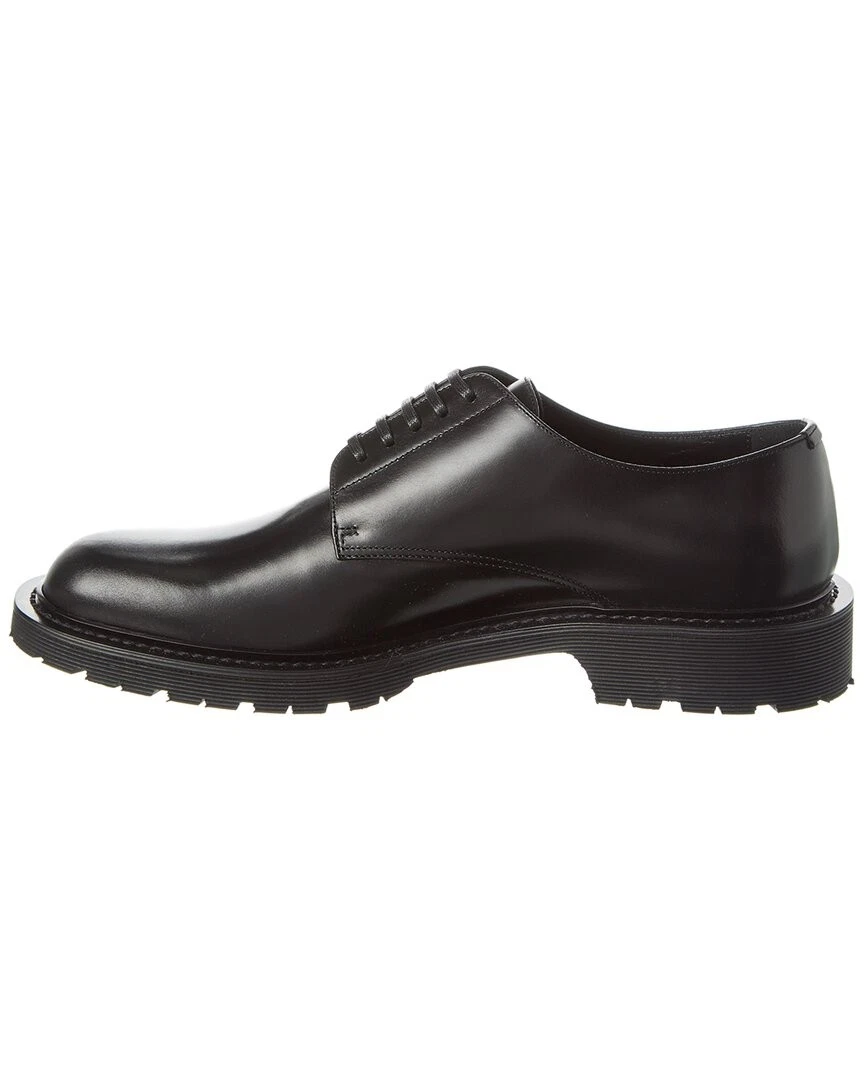 SAINT LAURENT (YSL) Derby uomo Saint Laurent esercito in pelle