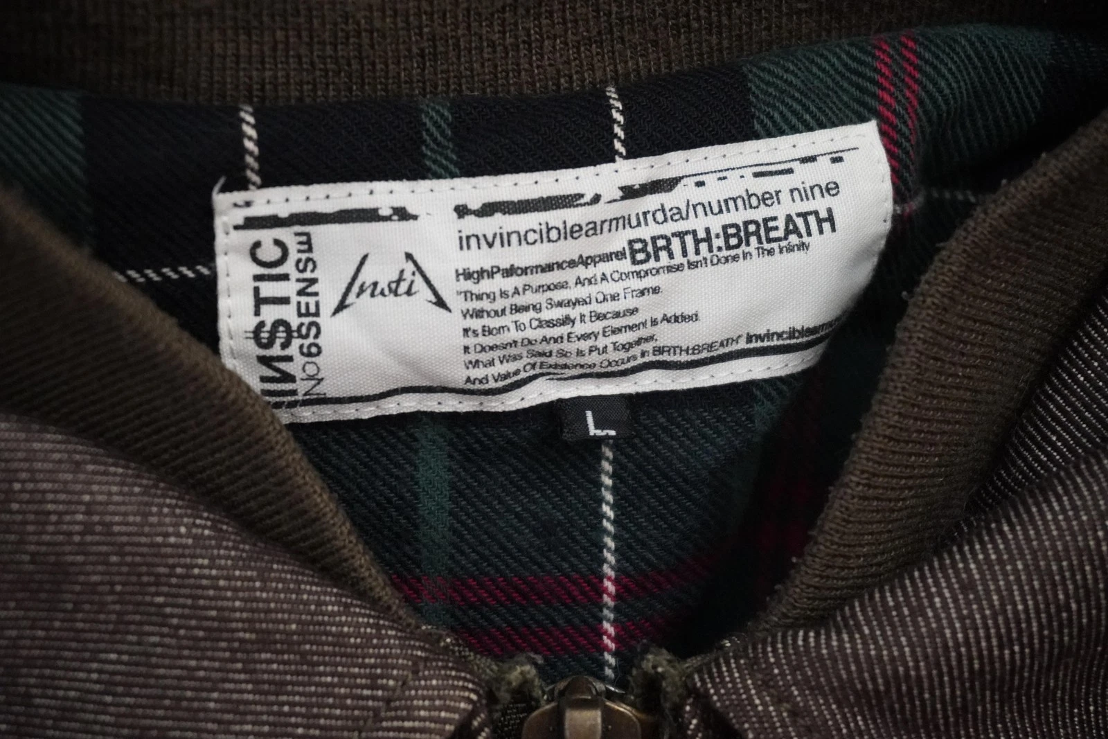 Number Nine x BRTH:BREATH Zip Field Jacket Large Japanese Designer Chore Utility - product detail image 3