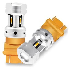 3157 Amber LED Turn Signal Light Bulbs, 700 Brighter Long Life Amber Yellow