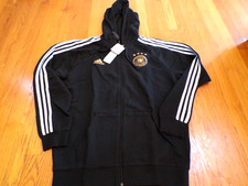 NUEVA SUDADERA CON CAPUCHA ADIDAS ALEMANIA FÚTBOL DFB DNA FZ HD CREMALLERA TALLA M Copa del Mundo