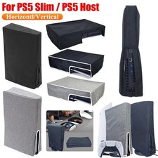 Dust Cover For PlayStation 5 Slim Game Console Water Repellant Fabric Vertical