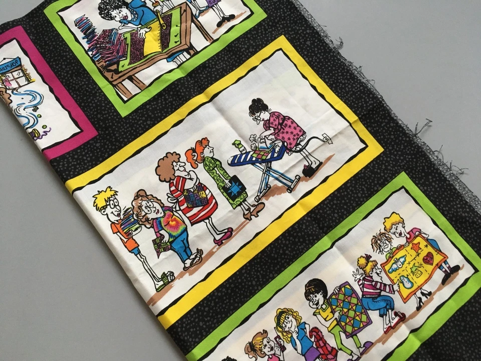 VTG Under the Influence Fabric Panel Sara Tuttle Sandy Brawner Moda Quilter Sew - Image 4 of 4