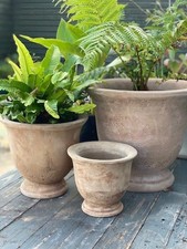 Terracotta Outdoor Urn, Clay Pot, Plant Pot, Tall Planting Pot, Clavering Urns