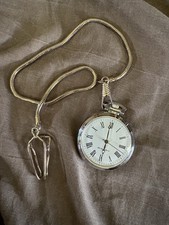 Beautiful Unisex Antimagnetic Pocket Watch With Chain.