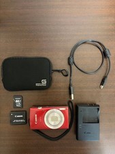 Canon IXY 200 Red 20MP 8x Zoom PowerShot ELPH 185 IXUS 185 w/Battery, Charger