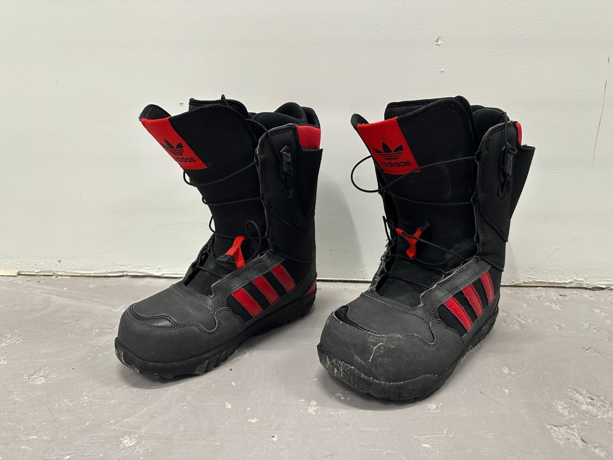 ADIDAS Snowboarding Boots Zx 500 Men's US 7.5 UK 7 Black Red (Fits
