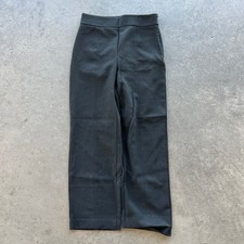 Vintage Y2K Ann Taylor Wide Leg High Waist Black Trouser Pants Women's 00