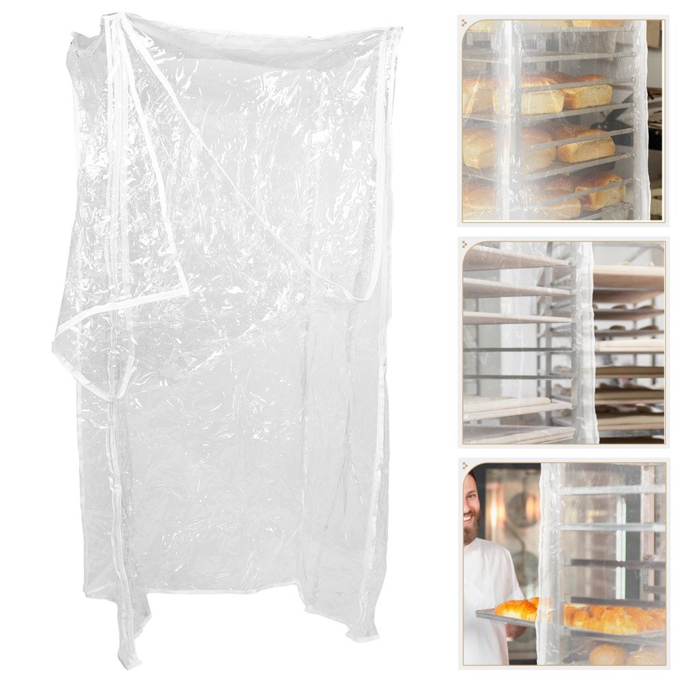 Cap For Rack Protection Bun Pan Rack Cover Transparent Bread Rack Protector Reusable Bread ...