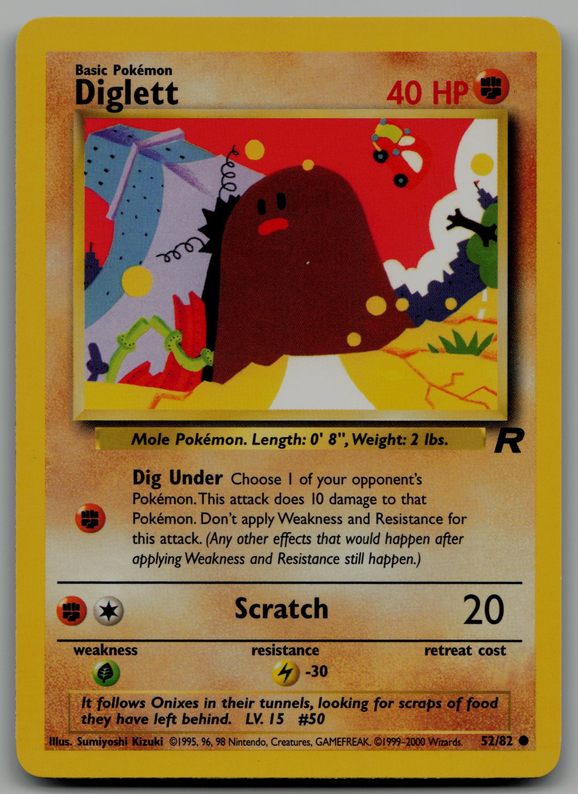 Diglett Common Team Rocket 52/82 NM