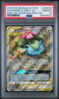 2019 POKEMON SM BLACK STAR PROMO #SM229 FULL ART/VENUSAUR & SNIVY GX PSA 10