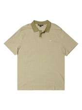  98 Michael Kors Men's Short Sleeve Ribbed Polo Shirt Light Sage, XL