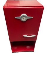 Pottery Barn Kids Red Play Set Refrigerator Ice Box Retro Style Wooden