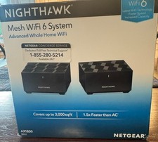NETGEAR Nighthawk AX3000 Mesh WiFi 6 System, 2 Routers 1 Satellite Extender