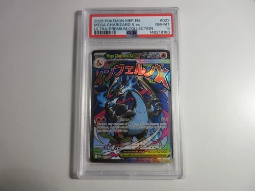 PSA 8 Mega Charizard EX Ultra Premium Collection Promo Pokemon Card