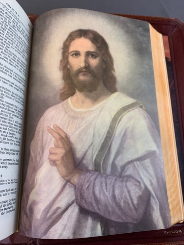 New 1950 HOLY BIBLE Old Master KJV Large BROWN LEATHER Heritage Deluxe 1200 Page - Picture 14 of 24
