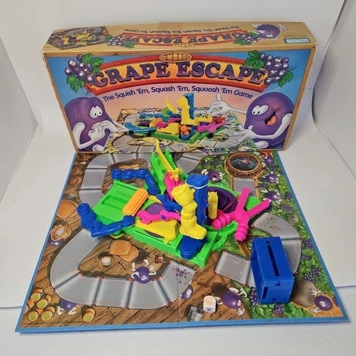 Vintage Parker Brothers The Grape Escape Board Game 1992, No Clay
