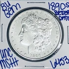 1890 S BU UNCIRCULATED MORGAN SILVER DOLLAR AUTHENITC U.S.MINT FREESHIPPING 6453