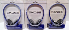 Lot of 3 KOSS KPH7 On-Ear Headphones Lightweight Adjustable Headband 3.3mm