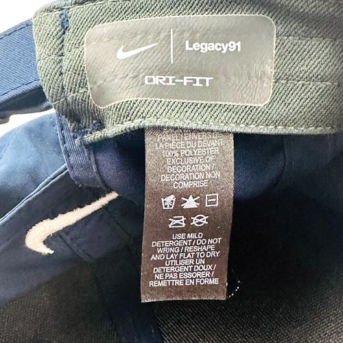 Nike Legacy91 Dri-Fit Golf Cap / Hat Size Adjustable Medium Blue - White Swoosh - Picture 6 of 8