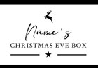 8 Inch Personalised Christmas Eve Box Vinyl Decal Sticker