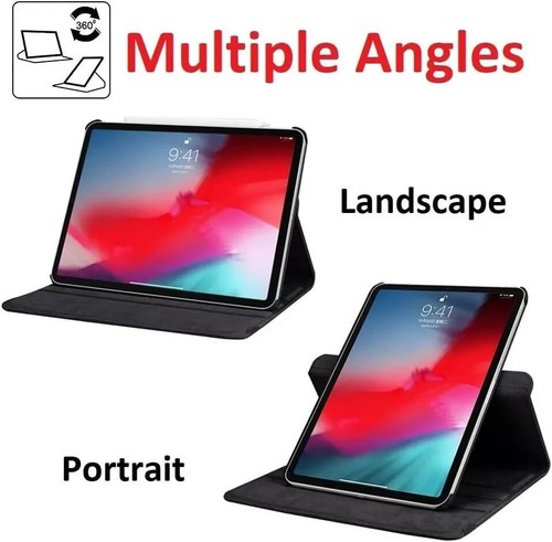 For iPad Pro 12.9" 2022 2021 2020 Smart Case 360 Rotating Stand Cover - Picture 6 of 24