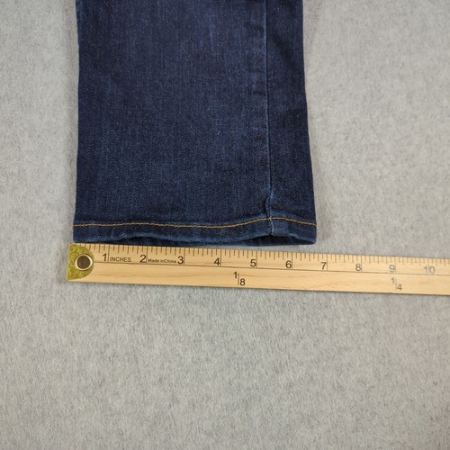 Levis 502 Jeans Boys Size 16 Reg (29x30) Blue Denim Regular Taper Dark Wash - Picture 8 of 9