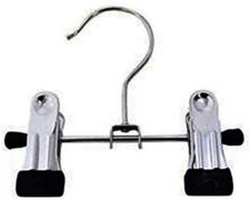 1x 12cm Stainless Steel Hangers,Portable Laundry Hook Boot Clips,Clothing Hanger