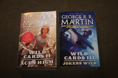Lot of 2 George R.R. Martin PBs - Wild Cards II : Aces High & III : Jokers Wild