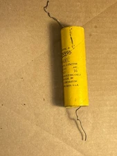 Vintage Aerovox Dandee Paper Capacitor 16 uf 600v Axial tube amp cap 