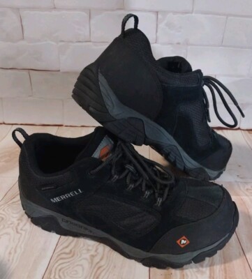 Merrell Mens Moab Onset Waterproof Comp Toe Work Shoe, Slip 