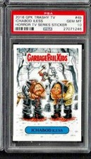 2016 Garbage Pail Kids Trashy TV Ichabod Iless Horror TV Stkr PSA 10