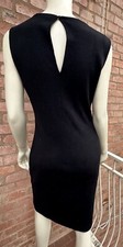 BLUGIRL BLUMARINE Pencil dress Hot Black Cotton Wool Stretch Women s Size IT46 L