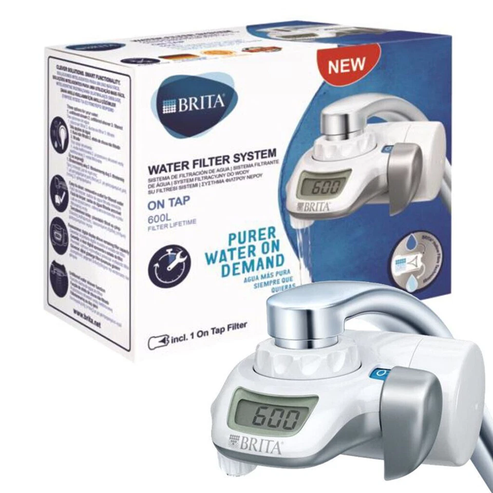 BRITA On Tap Filtro per l'Acqua del Rubinetto - Bianco/Argento (1.2023.0413)