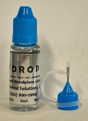 2-Pack Dental Handpiece Lubricant Lube Oil 15ml DROP Brand 