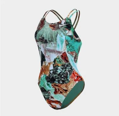 Nike Maillot de Bain Femme Modern Spiderback - 704 (Multicolore) - Photo 1/4