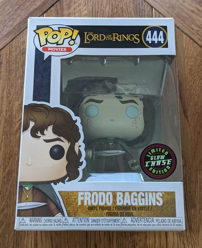 Funko POP! Movies Lord of the Rings FRODO BAGGINS Figure #444 CHASE GITD