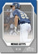 25-Ct Lot MICHAEL GETTYS 2014 Rize Rookie PRODIGY RCs PADRES