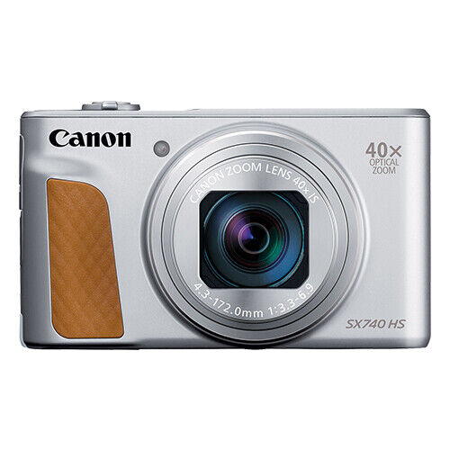 Canon PowerShot SX740 HS 20.3MP 4K Digital Camera 40x Optical Zoom Wi-Fi Silver - 第 1/6 張圖片