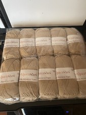 Alpaca Yarn Superfine Alpaca Ware 10 Skeins 21 Beige Brand NEW Very RARE