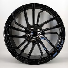 20"rs5 style gloss black alloy wheels alloy wheels audi a4/a5/a6/s5/a7/q5+ tyres