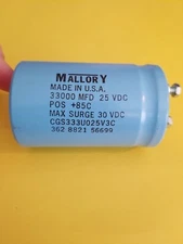 MALLORY 33000MFD 362 8821 56699 CAPACITOR, USED -FREE SHIPPING-